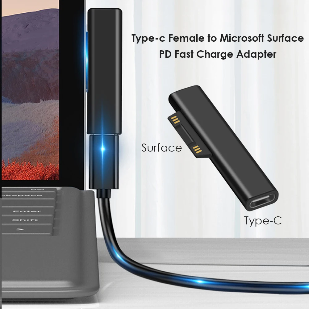 15V/3A USB C Female PD Fast Charging Plug Converter for Microsoft Surface Pro 3 4 5 6 Go Surface Book 1 2 3 Type C Power Adapter
15V/3A USB C Female PD Fast Charging Plug Converter for Microsoft Surface Pro 3 4 5 6 Go Surface Book 1 2 3 Type C Power Adapter