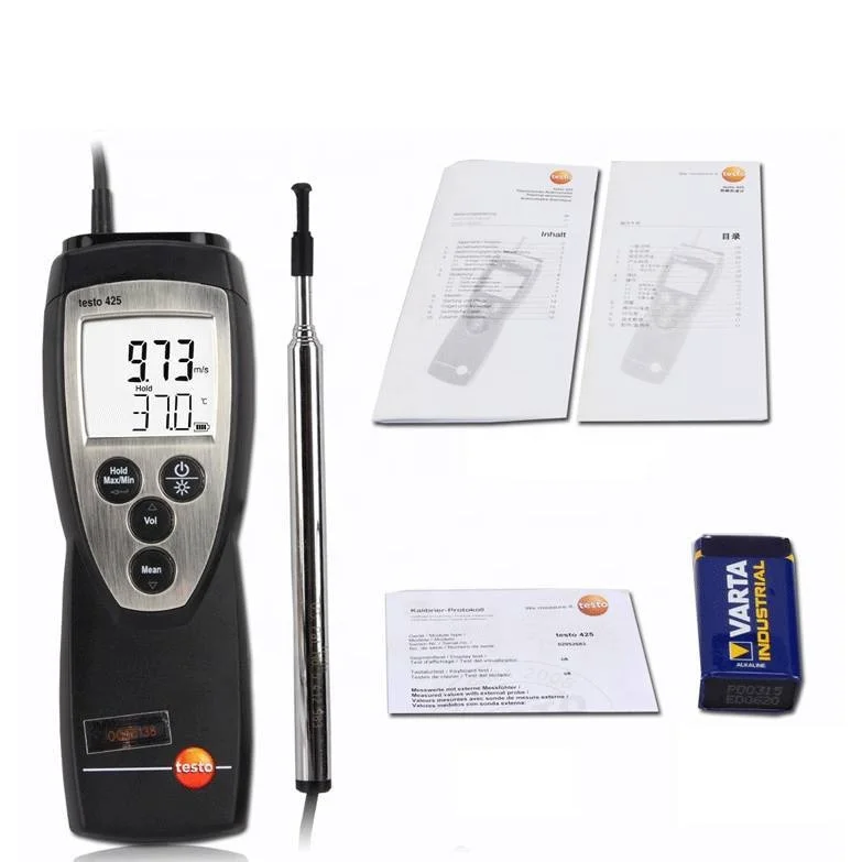 compact testo 425 thermal digital anemometer with flow probe Order-Nr. 0560 4251
compact testo 425 thermal digital anemometer with flow probe Order-Nr. 0560 4251
