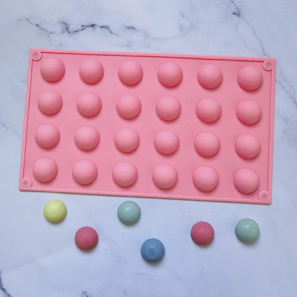 24 Holes Semicircle Silicone Mold Baking Pan for Pastry Mold Bakeware Ball Mold Pop Cake Mold DIY Chocolate Cookie Mold
24 Holes Semicircle Silicone Mold Baking Pan for Pastry Mold Bakeware Ball Mold Pop Cake Mold DIY Chocolate Cookie Mold