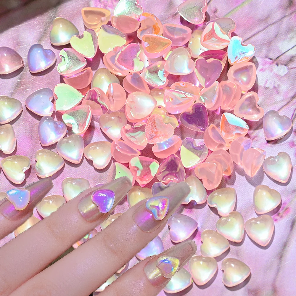 100Pcs/Bag Heart Rhinestone Nail Charms 3D Love&Heart Colorful Crystal Stone DIY Nail Art Decoration Polish Gel Nail Accessories
100Pcs/Bag Heart Rhinestone Nail Charms 3D Love&Heart Colorful Crystal Stone DIY Nail Art Decoration Polish Gel Nail Accessories