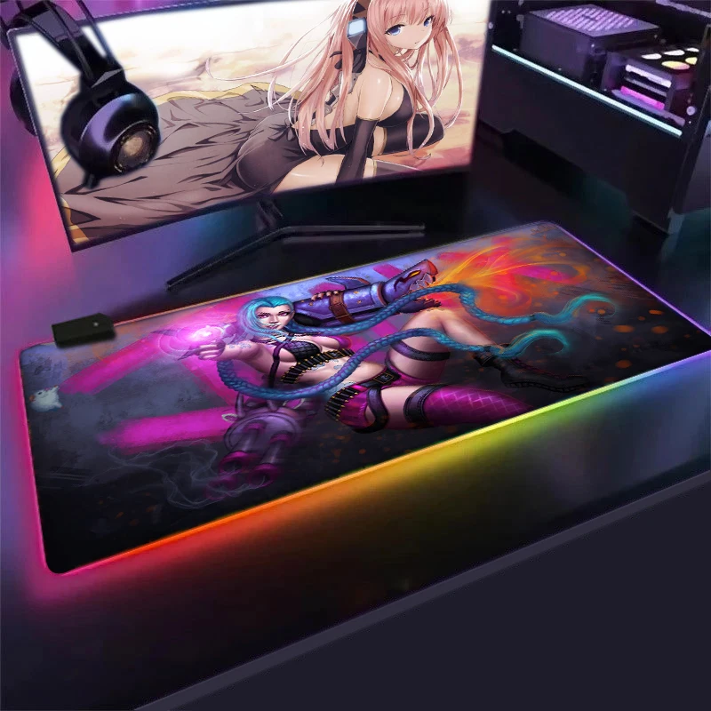 Супер мягкий игровой коврик для мыши Arcane со светодиодный Ной подсветкой HUB PC 4 в 1 USB LOL Настольный коврик League of Legends Jinx Jayce Vi пользовательский RGB...
Супер мягкий игровой коврик для мыши Arcane со светодиодный Ной подсветкой HUB PC 4 в 1 USB LOL Настольный коврик League of Legends Jinx Jayce Vi пользовательский RGB...