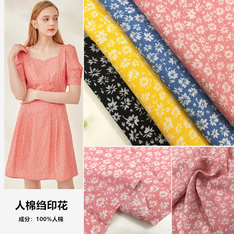 New Rayon Crepe Small Floral Printed Fabric Cotton Silk Cotton Crepe Suspender Top Dress Women's Fabric
New Rayon Crepe Small Floral Printed Fabric Cotton Silk Cotton Crepe Suspender Top Dress Women's Fabric