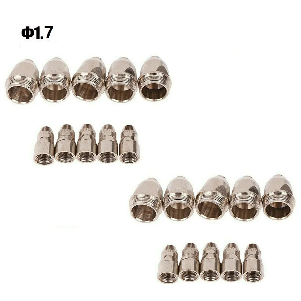 P80 Plasma Torch Electrode Nozzle Set Consumables 1.1mm/1.7mm Copper P80 P-80 Plasma Cutting Torch Plasma Torch Consumes Nozzle
P80 Plasma Torch Electrode Nozzle Set Consumables 1.1mm/1.7mm Copper P80 P-80 Plasma Cutting Torch Plasma Torch Consumes Nozzle