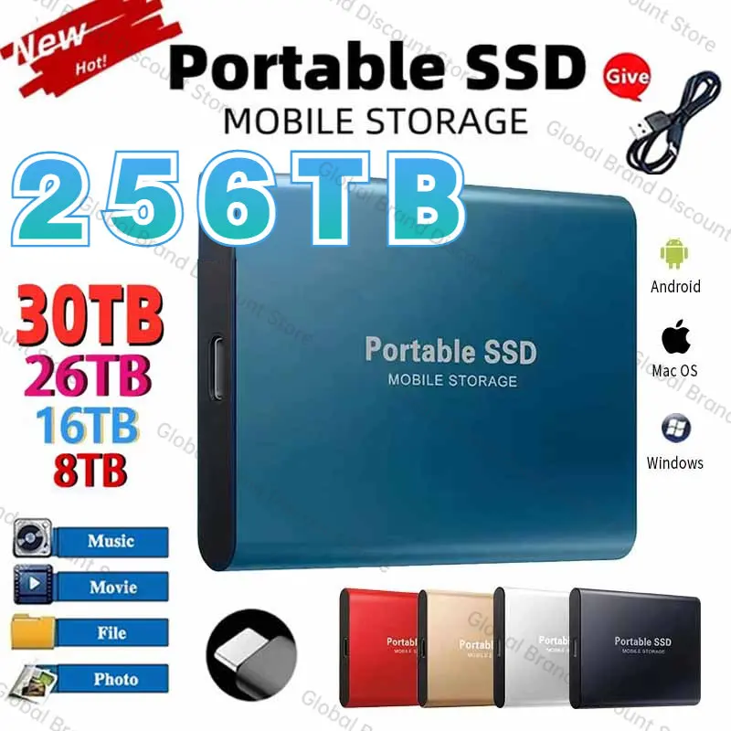 100% Original SSD Hard Disk 2TB SSD 256TB 16TB 8TB Hard Drive Drive disco duro Portable Electronics for Laptops/Computer/PC/ps5
100% Original SSD Hard Disk 2TB SSD 256TB 16TB 8TB Hard Drive Drive disco duro Portable Electronics for Laptops/Computer/PC/ps5