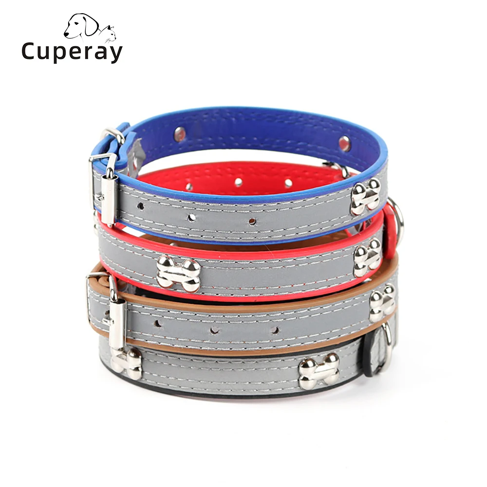 Reflective Dog Collar,Soft Microfiber Breathable Pet Collar Adjustable PVC Rivets Sturdy Metal Buckle for Small Medium Large Dog
Reflective Dog Collar,Soft Microfiber Breathable Pet Collar Adjustable PVC Rivets Sturdy Metal Buckle for Small Medium Large Dog
