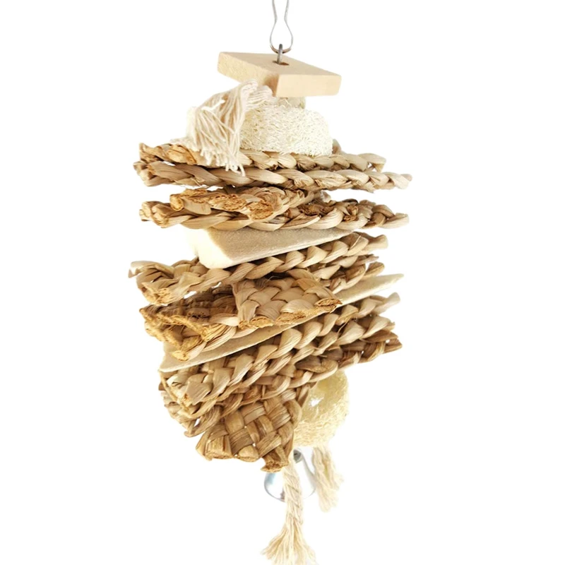 BMDT-Bird Chewing Toys Loofah Cuttlebone Grass Parrot Budgies Cockatoo Parakeet Cockatiel Cage Bite Toy Wood Color
BMDT-Bird Chewing Toys Loofah Cuttlebone Grass Parrot Budgies Cockatoo Parakeet Cockatiel Cage Bite Toy Wood Color