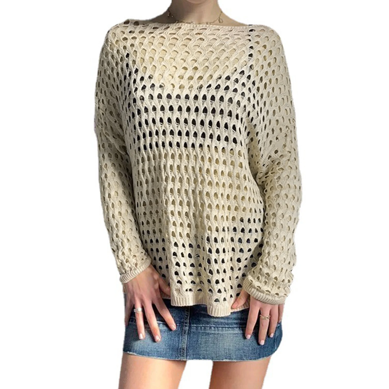 Y2K Hollow Out Sweaters Loose O Neck Full Sleeve Pullovers Skin Retro Cute Jumpers Women Autumn Harajuku Tops Vintage
Y2K Hollow Out Sweaters Loose O Neck Full Sleeve Pullovers Skin Retro Cute Jumpers Women Autumn Harajuku Tops Vintage