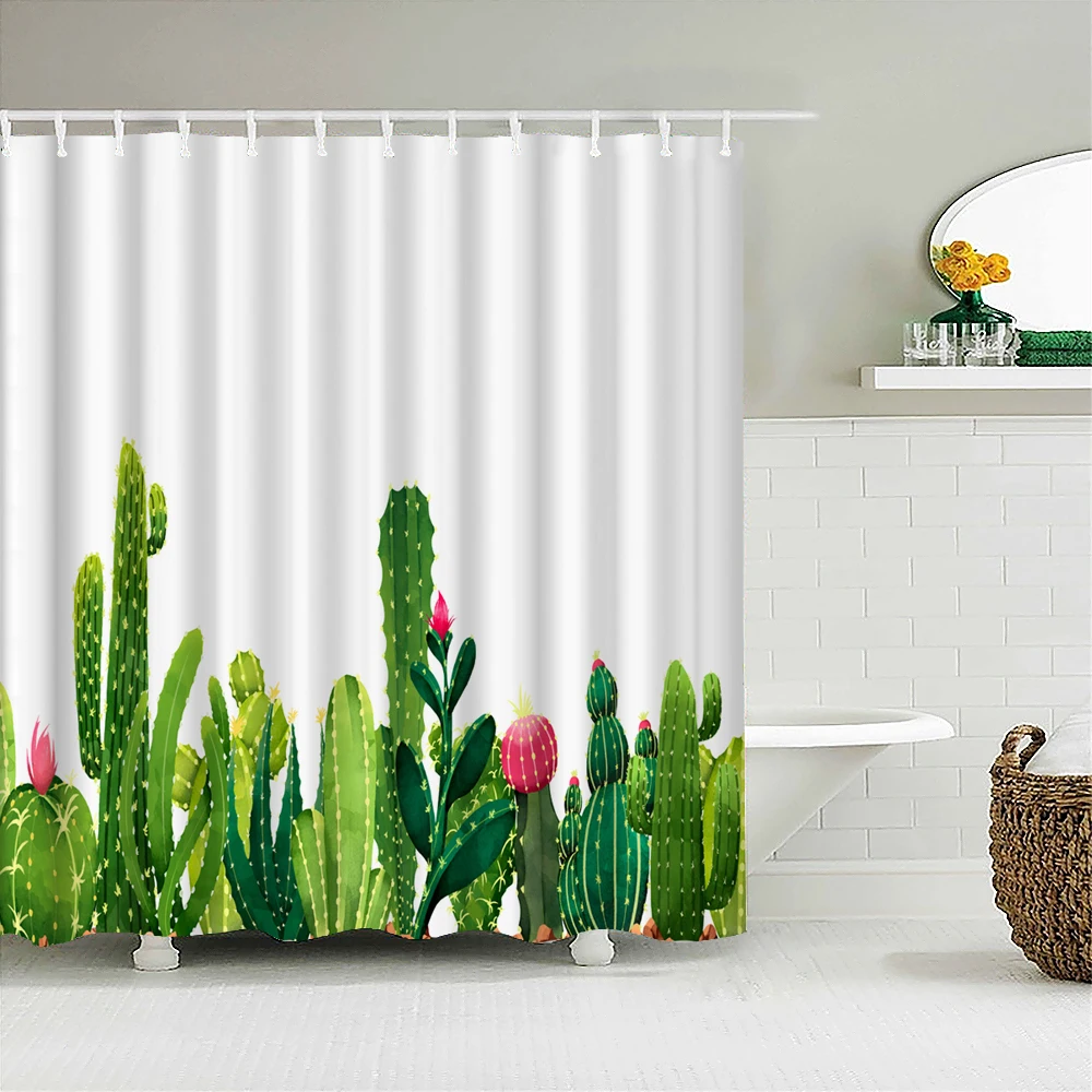 Shower Curtains Waterproof Polyester Fabric Shower Curtains Tropical Plants Bathroom Screen Curtain Home Decor 180X180cm
Shower Curtains Waterproof Polyester Fabric Shower Curtains Tropical Plants Bathroom Screen Curtain Home Decor 180X180cm