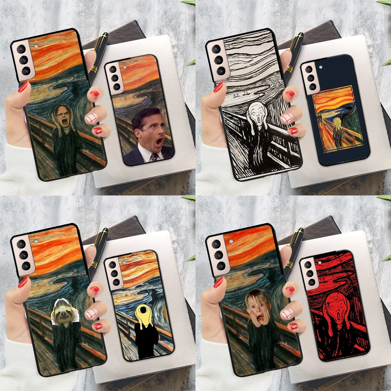 Чехол The Cry By Munch для Samsung Galaxy S21 S20 FE S9 S10 Note 10 Plus 20 Ultra S22 ультрамягкий чехол