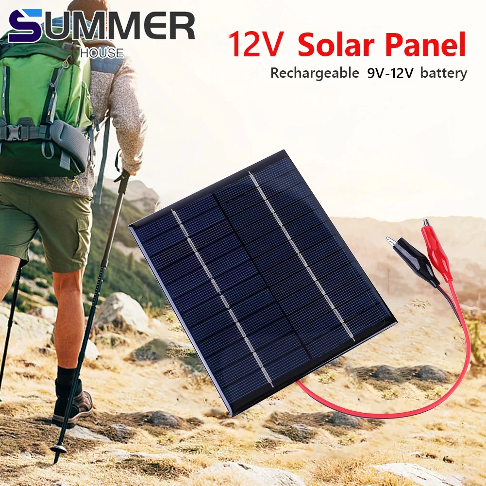 New Portable Solar Panel 12V Outdoor DIY Solar Cells Charger Waterproof Polysilicon Epoxy Panels Battery Mini Power Bank Charge
New Portable Solar Panel 12V Outdoor DIY Solar Cells Charger Waterproof Polysilicon Epoxy Panels Battery Mini Power Bank Charge