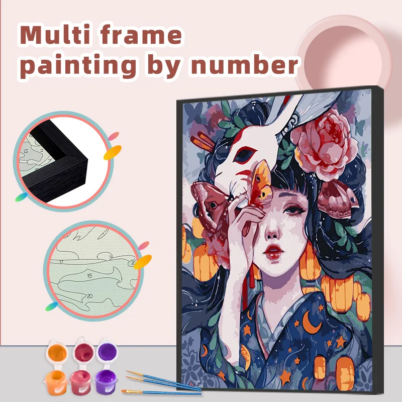GATYZTORY Painting By Numbers With Frame Girl Picture Diy Crafts Modern Original Gifts Wall Art Handworks For Home Decors 60x75c
GATYZTORY Painting By Numbers With Frame Girl Picture Diy Crafts Modern Original Gifts Wall Art Handworks For Home Decors 60x75c
