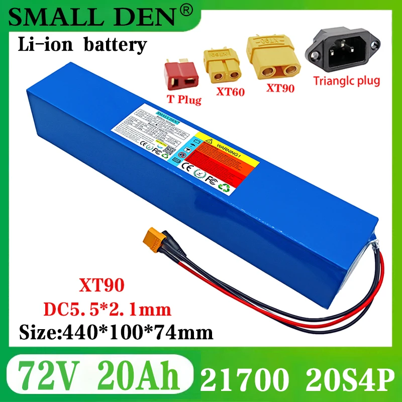 72V 20Ah Battery 21700 20S4P Lithium Battery 500W-3000W 84V Electric Bike Motor Electric Scooter E-bike battery 72V Battery Pack
72V 20Ah Battery 21700 20S4P Lithium Battery 500W-3000W 84V Electric Bike Motor Electric Scooter E-bike battery 72V Battery Pack