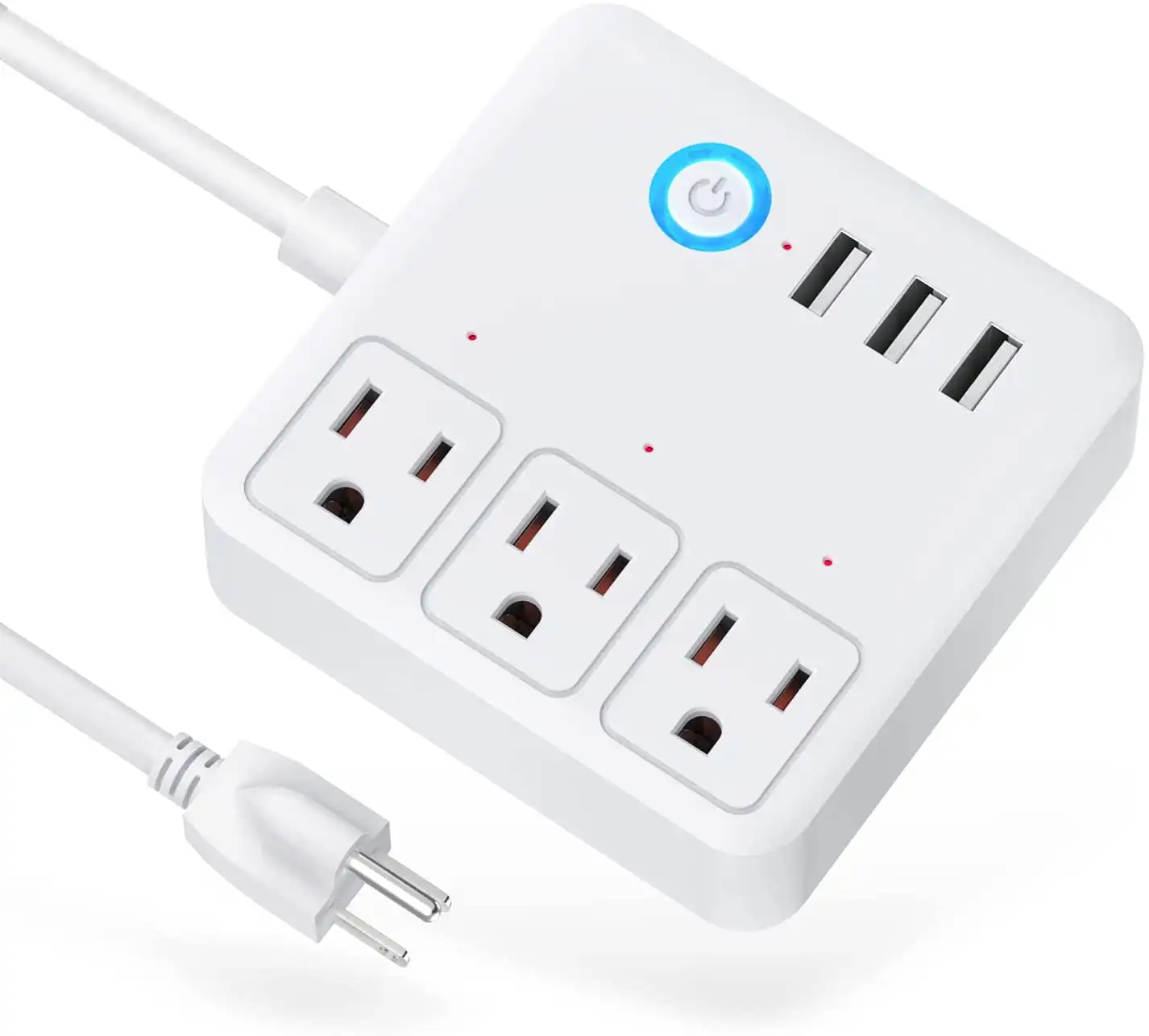 WP9-WHTW 3-Outlet 3-USB Ports Power Strip, USB Power Strip, 120V Smart Power Strip,3 Prong Surge Protector Power Strip-White
WP9-WHTW 3-Outlet 3-USB Ports Power Strip, USB Power Strip, 120V Smart Power Strip,3 Prong Surge Protector Power Strip-White