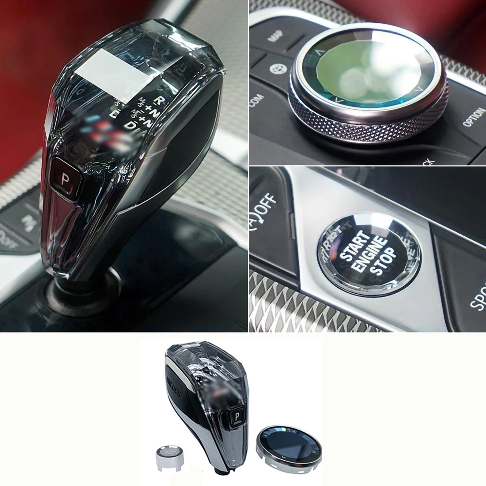 

Crystal 3-Piece Shift Knob for BMW X3/X4/X5/X6/6GT/1/2/3/4/5/7 series F10 F11 F16 F15 F30 F36 F18 G30 G32 G11 Car Accessories