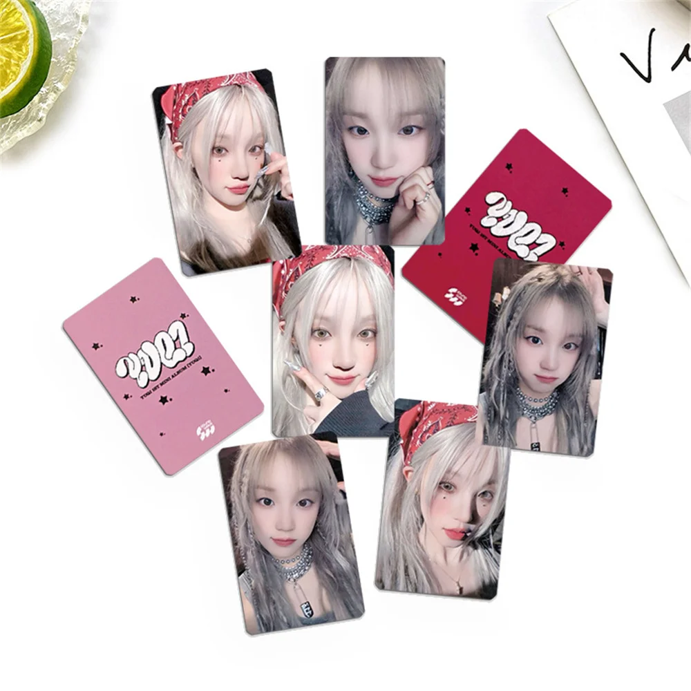 Kpop YUQI Solo Photocard (G) I-DLE Альбомы Ломо-карта Фотокарта Открытка Подарок для фанатов