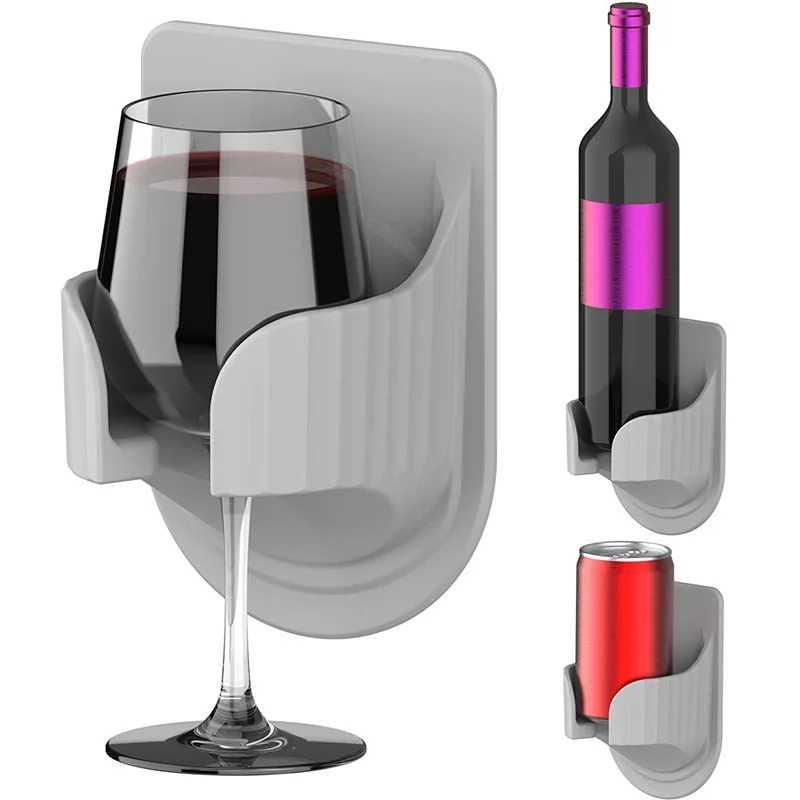 Kitchen bathroom wine bottle cup holder can be pasted with wall silica gel shelf wall shelf kitchen organizer wine holder
Kitchen bathroom wine bottle cup holder can be pasted with wall silica gel shelf wall shelf kitchen organizer wine holder