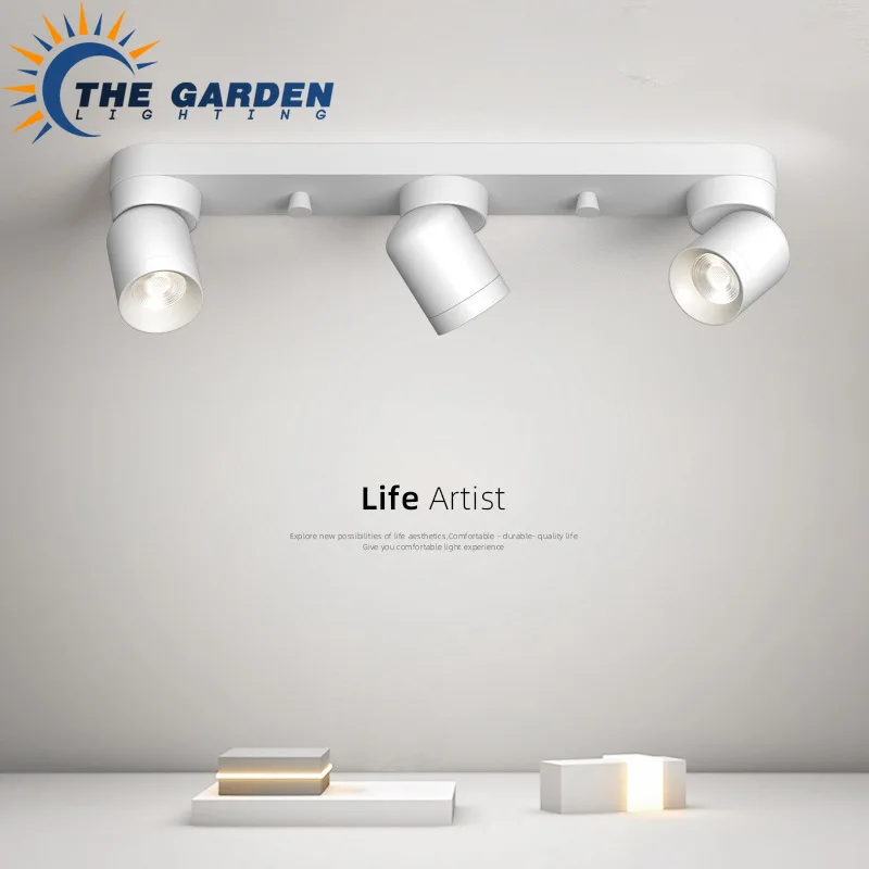 Nordic Ceiling Track Spotlight LED Household Adjustable Angle Rotating Wardrobe Living Room Indoor Surface Mounted Downlight
Nordic Ceiling Track Spotlight LED Household Adjustable Angle Rotating Wardrobe Living Room Indoor Surface Mounted Downlight