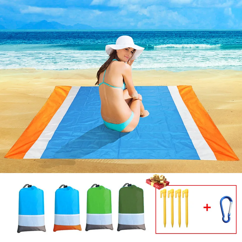 2x2.1m Waterproof Pocket Beach Blanket Outdoor Picnic Camping Mat Portable Lightweight Folding Mat Mattress Sand Beach Mat
2x2.1m Waterproof Pocket Beach Blanket Outdoor Picnic Camping Mat Portable Lightweight Folding Mat Mattress Sand Beach Mat