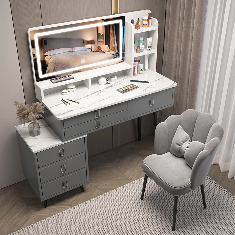 Bedroom Cosmetics Vanity Table Set Mirror Storage Modern Nordic Dresser Room Makeup Small Apartment Meuble De Chambre Home Decor
Bedroom Cosmetics Vanity Table Set Mirror Storage Modern Nordic Dresser Room Makeup Small Apartment Meuble De Chambre Home Decor