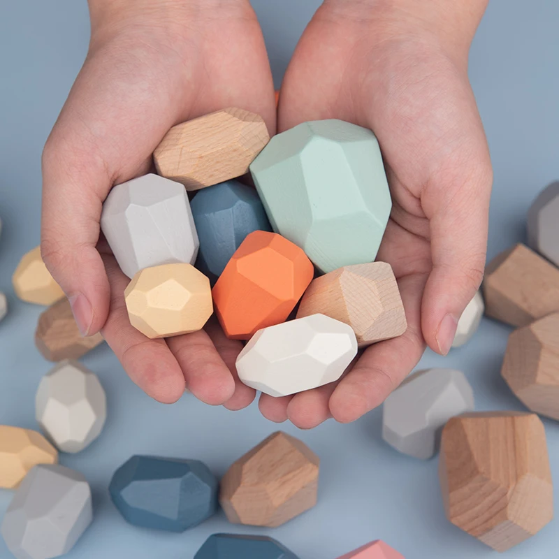 Wooden Stones Montessori Toy Creative Nordic Style Stacking Rainbow Game Jenga Set Balancing Building Blocks Wood Toy Gift
Wooden Stones Montessori Toy Creative Nordic Style Stacking Rainbow Game Jenga Set Balancing Building Blocks Wood Toy Gift
