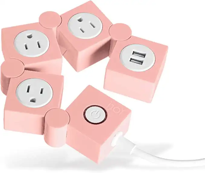 Rotating Surge Protector- 3 AC Outlets and 2 USB Charging Ports with 5 Ft Extension Cord- Power Strip Outlet Extender Home Offi
Rotating Surge Protector- 3 AC Outlets and 2 USB Charging Ports with 5 Ft Extension Cord- Power Strip Outlet Extender Home Offi