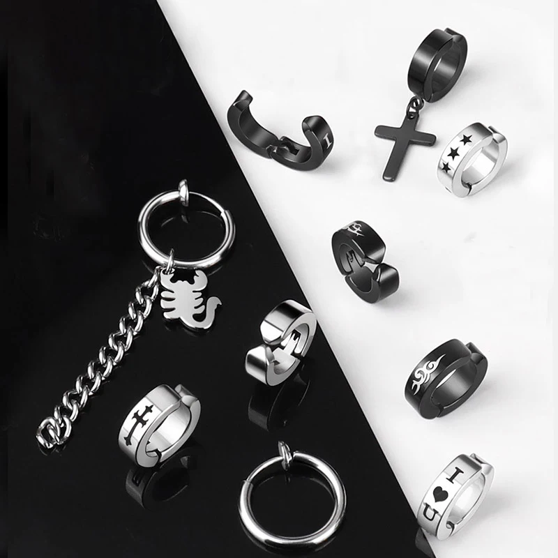 Серьги из нержавеющей стали в стиле панк для мужчин и женщин, ювелирные украшения в подарок, 1 шт.
Серьги из нержавеющей стали в стиле панк для мужчин и женщин, ювелирные украшения в подарок, 1 шт.