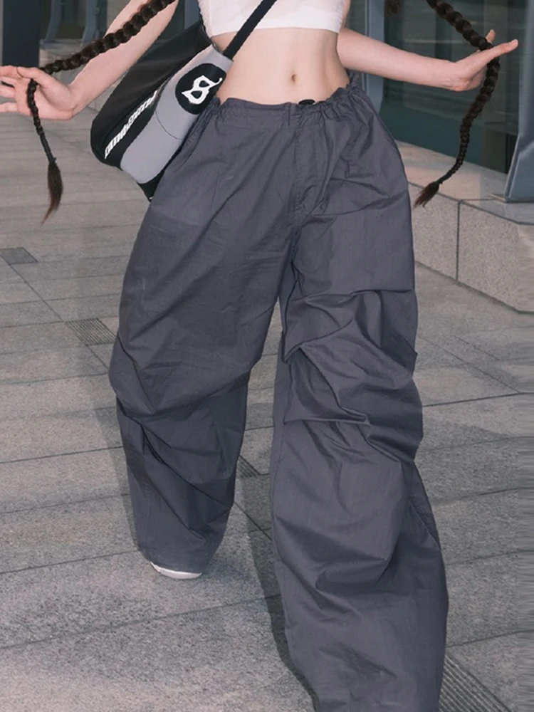 Weekeep Oversized Grey Cargo Pants Drawstring Low Rise Streetwear Sweatpants Korean Fashion Women Baggy Harajuku Pants Aesthetic
Weekeep Oversized Grey Cargo Pants Drawstring Low Rise Streetwear Sweatpants Korean Fashion Women Baggy Harajuku Pants Aesthetic