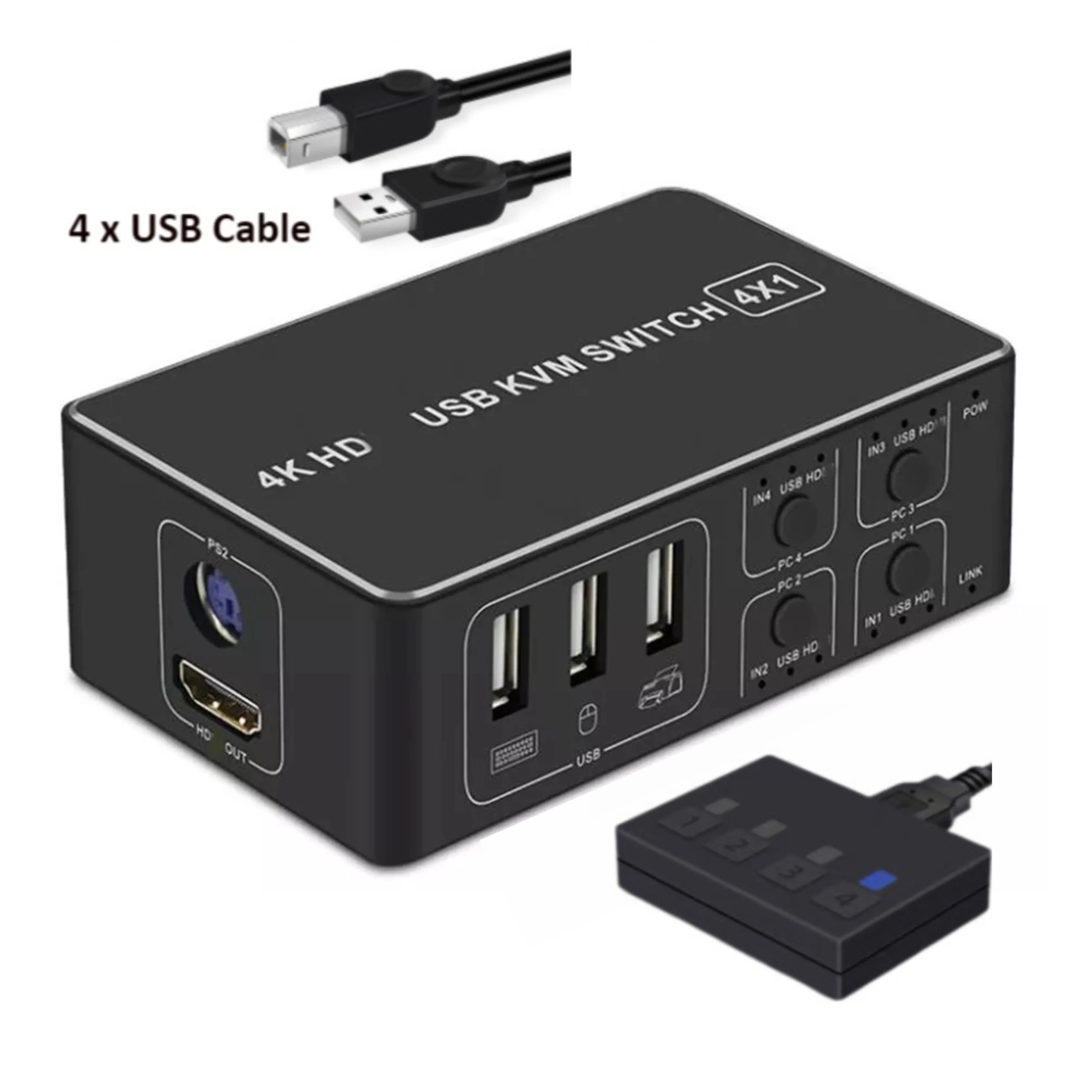 Новый 4-портовый KVM-переключатель 4K USB KVM-переключатель 4 в 1 выход горячий USB для мыши клавиатуры для Win7 Win10 для PS2 интерфейс
Новый 4-портовый KVM-переключатель 4K USB KVM-переключатель 4 в 1 выход горячий USB для мыши клавиатуры для Win7 Win10 для PS2 интерфейс