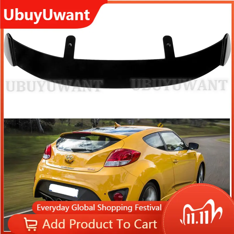 Высококачественный АБС-материал для Hyundai Veloster 2012-2016, спойлер из углеродного волокна, вид на крышу хэтчбека, комплект аксессуаров для корпуса... 
Высококачественный АБС-материал для Hyundai Veloster 2012-2016, спойлер из углеродного волокна, вид на крышу хэтчбека, комплект аксессуаров для корпуса...
