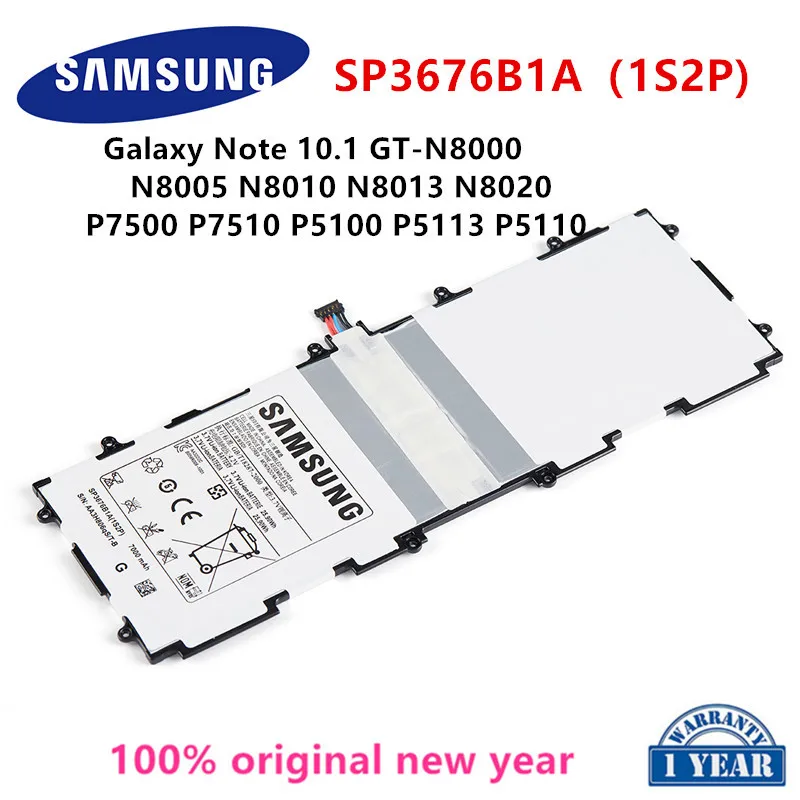 SAMSUNG SP3676B1A 7000mAh Battery For Samsung Galaxy Note 10.1 GT-N8000 N8005 N8010 N8013 N8020 P7500 P7510 P5100 P5113 P5110
SAMSUNG SP3676B1A 7000mAh Battery For Samsung Galaxy Note 10.1 GT-N8000 N8005 N8010 N8013 N8020 P7500 P7510 P5100 P5113 P5110