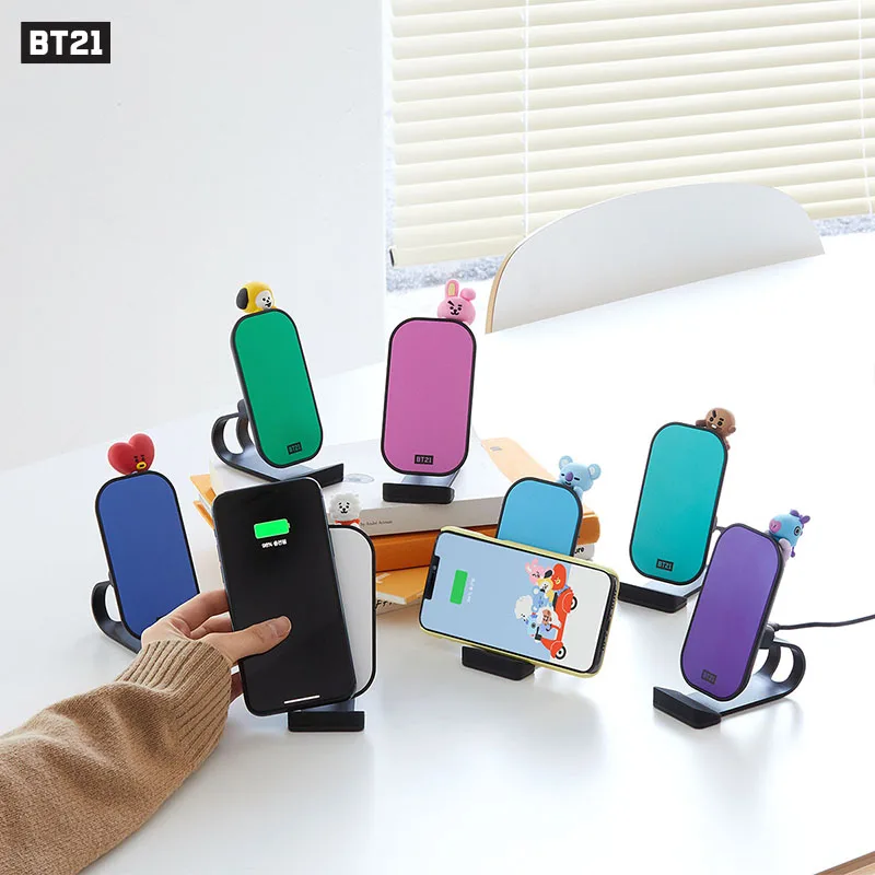 Kawaii BT21 Anime Hobby Tata Rj Chimmy Cooky Shooky Mang Koya мультяшное милое вертикальное беспроводное настольное зарядное устройство Подставка для телефона
Kawaii BT21 Anime Hobby Tata Rj Chimmy Cooky Shooky Mang Koya мультяшное милое вертикальное беспроводное настольное зарядное устройство Подставка для телефона