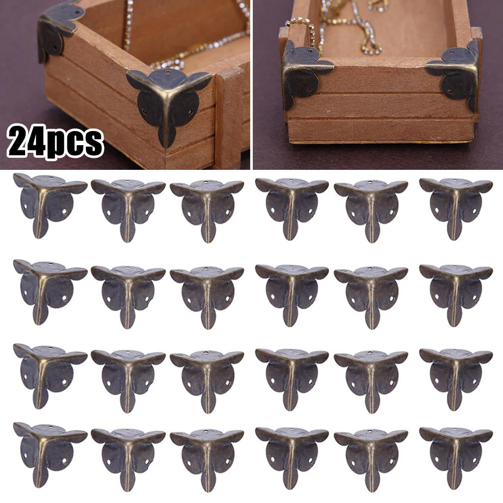 24pcs Decorative Corner Antique Jewelry Gift Wood Box Feet Leg Corner Protector Retro Case Edge Metal Cover Furniture Fittings
24pcs Decorative Corner Antique Jewelry Gift Wood Box Feet Leg Corner Protector Retro Case Edge Metal Cover Furniture Fittings