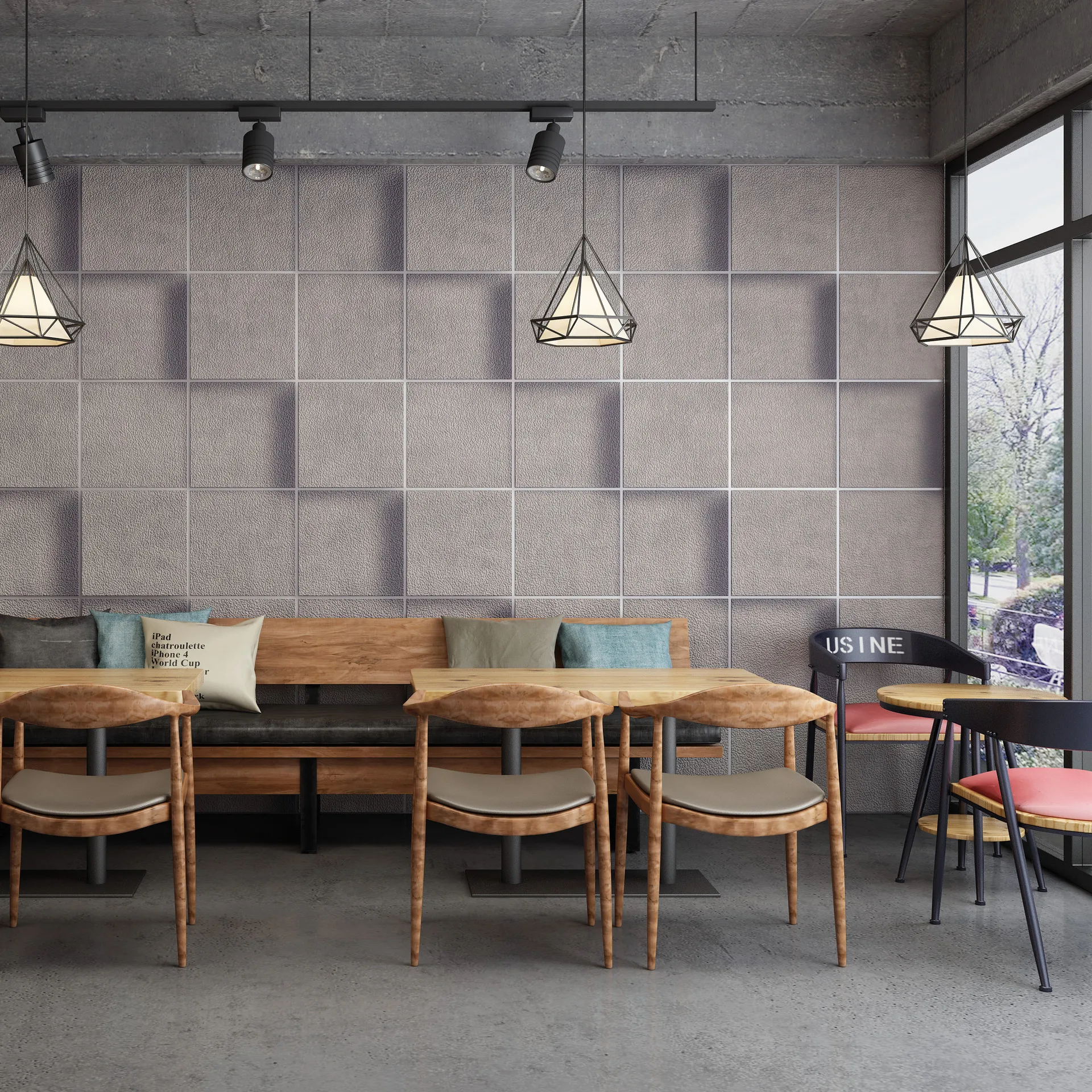 Retro nostalgic industrial style gray wallpaper 3D solid thickened suede TV background wallpaper
Retro nostalgic industrial style gray wallpaper 3D solid thickened suede TV background wallpaper
