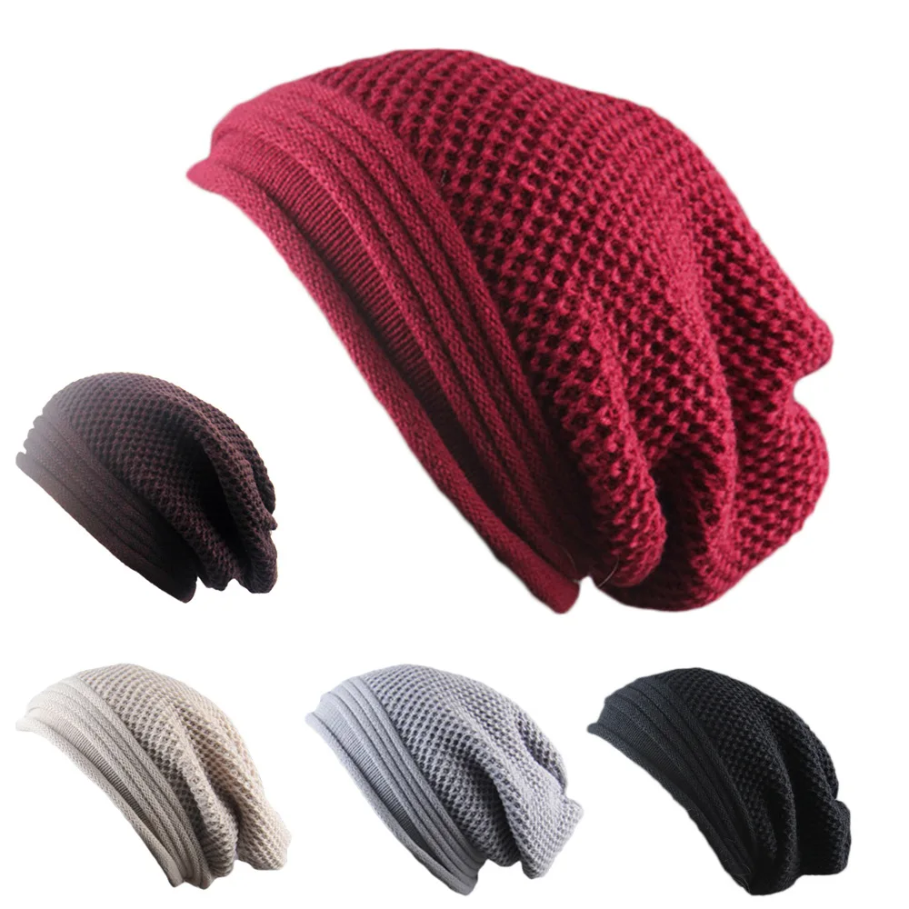 Autumn Winter Knitted Beanie Solid Men Women's Warm Woolen Hat European and American Outdoor Baggy Skullies
Autumn Winter Knitted Beanie Solid Men Women's Warm Woolen Hat European and American Outdoor Baggy Skullies