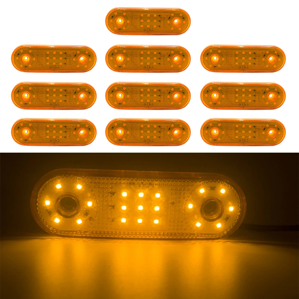 10pcs 12-24V 21 LED Side Marker Lights Car External Lights Squarde Warning Tail Light Signal Lamps Auto Trailer Truck Lorry
10pcs 12-24V 21 LED Side Marker Lights Car External Lights Squarde Warning Tail Light Signal Lamps Auto Trailer Truck Lorry