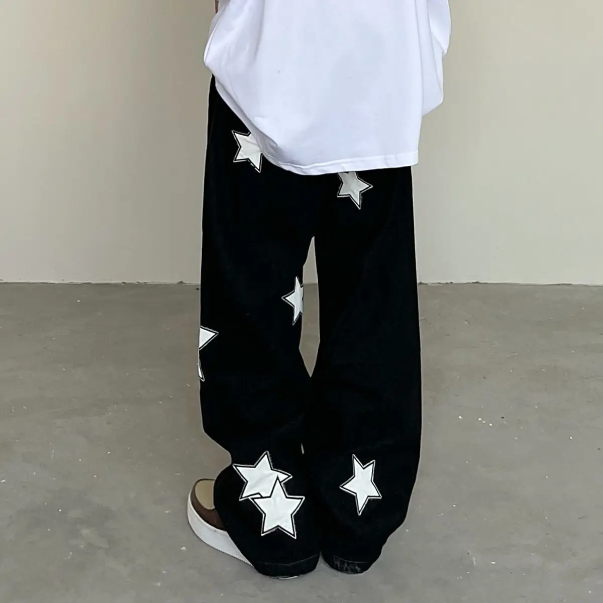 Woman Jeans American Street Star Washed Jeans for Men Autumn Loose Straight Casual Pants Denim Joggers Women Punk Cute Jeans
Woman Jeans American Street Star Washed Jeans for Men Autumn Loose Straight Casual Pants Denim Joggers Women Punk Cute Jeans