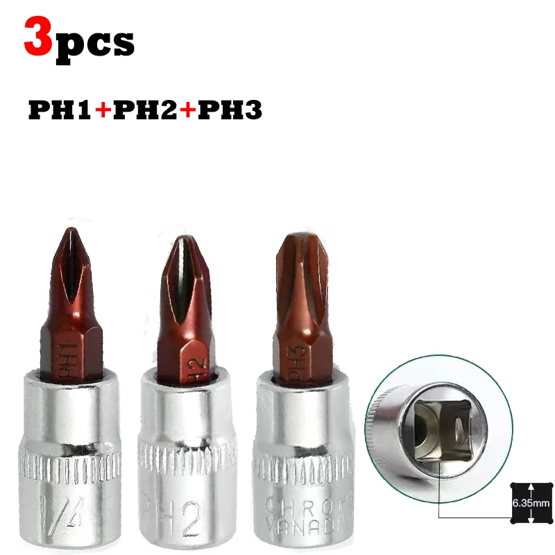 Набор торцевых головок Jtengsys S2 3 шт., PH1 PH2 PH3
Набор торцевых головок Jtengsys S2 3 шт., PH1 PH2 PH3