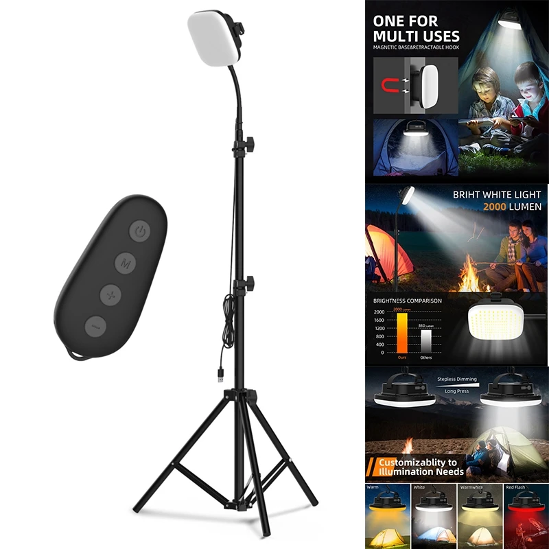 Hot Remote Control Camping Lights Camping Lights 3200K-7500K Bracket Outdoor Field Lights Hanging Outdoor Lights
Hot Remote Control Camping Lights Camping Lights 3200K-7500K Bracket Outdoor Field Lights Hanging Outdoor Lights