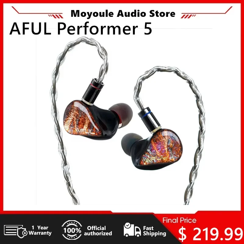 AFUL Performer 5 1DD + 4BA Наушники-вкладыши 3 5/4 4 Гибридные драйверы IEM Наушники 0 78 мм PK 7 Гц
