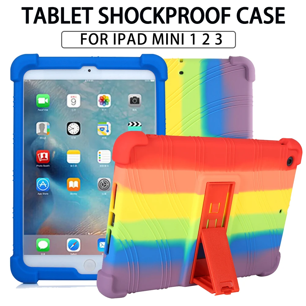4 Thicken Cornors Silicon Cover Case with Kickstand For iPad Mini 1 2 3 7.9" Tablet Models: A1432 A1489 A1490 A1491 A1599 A1600
4 Thicken Cornors Silicon Cover Case with Kickstand For iPad Mini 1 2 3 7.9" Tablet Models: A1432 A1489 A1490 A1491 A1599 A1600