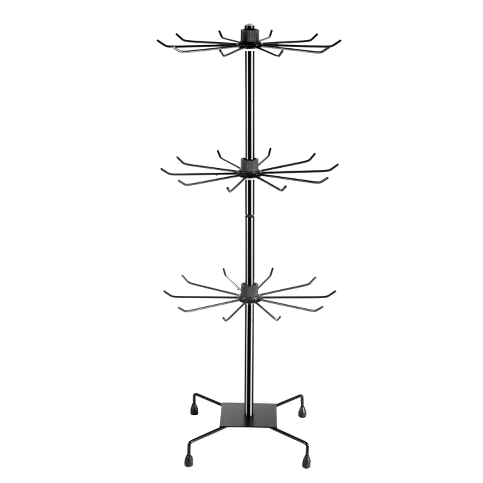 

Tree Home Iron Necklace Jewelry Product Store Rotating Shelves Tower Cosmetic Retail Organizer Holder Stand Display Decoration