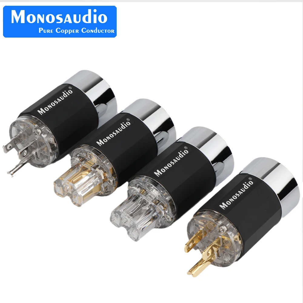 Monosaudio M109G/F109G 99.998% Pure Copper Rhodium Plated US Power Plug Male power connector Rhodium Plated US Hifi Power Plug
Monosaudio M109G/F109G 99.998% Pure Copper Rhodium Plated US Power Plug Male power connector Rhodium Plated US Hifi Power Plug