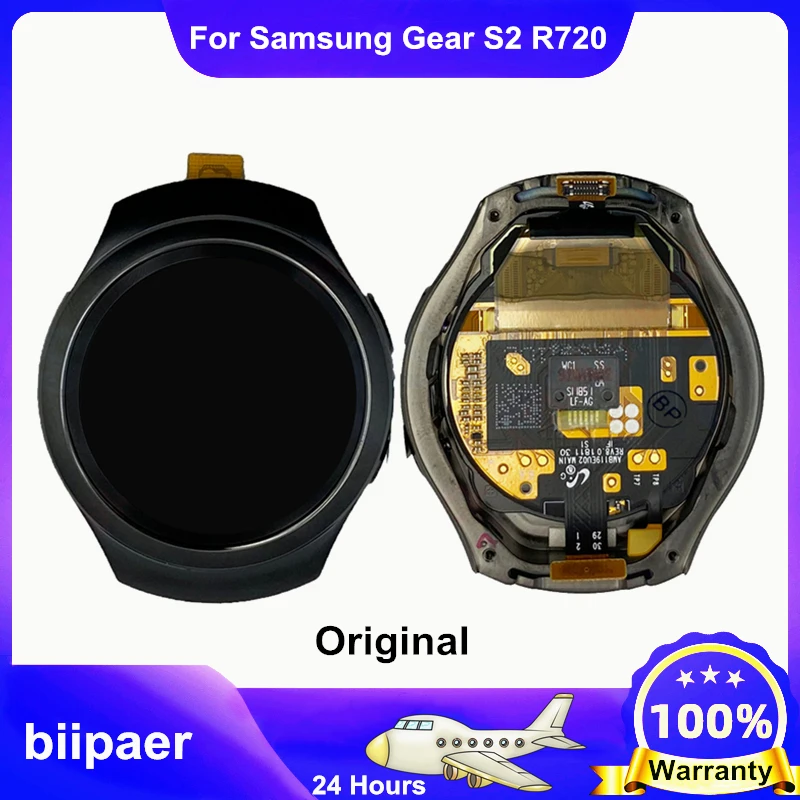 Original LCD display suitable For Samsung Gear S2 R720 SM-R730 LCD touch screen digitizer assembly with frame S2 classic R720
Original LCD display suitable For Samsung Gear S2 R720 SM-R730 LCD touch screen digitizer assembly with frame S2 classic R720