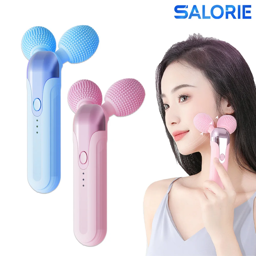 

Vibrating Facial Rolling Massager Anti-Wrinkle Skin Care Roller Electric Shaping Beauty Bar Face Massagers Lift Slimming Tool