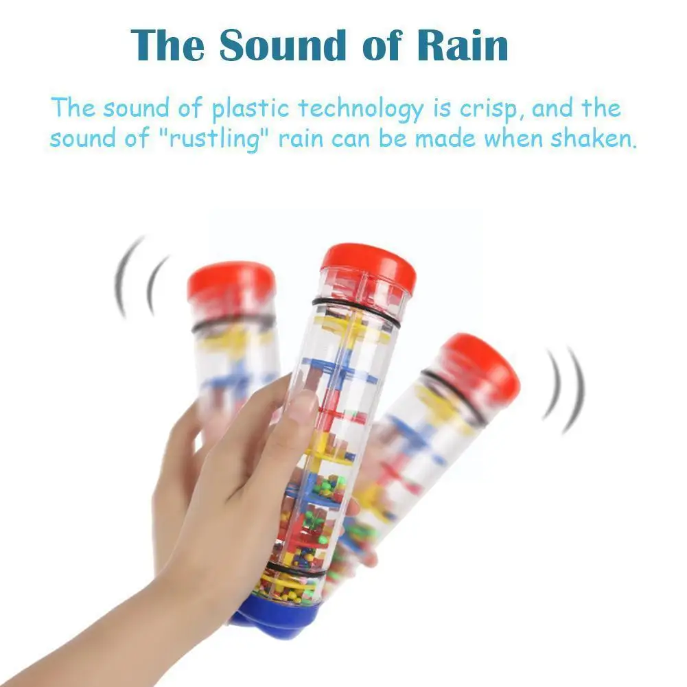 

Дождь, музыкальная игрушка для детей, каплевидный звук, дождь, палочка, Радужный дождь, дождевик, Детский развивающий инструмент, забавные игрушки Y5u4