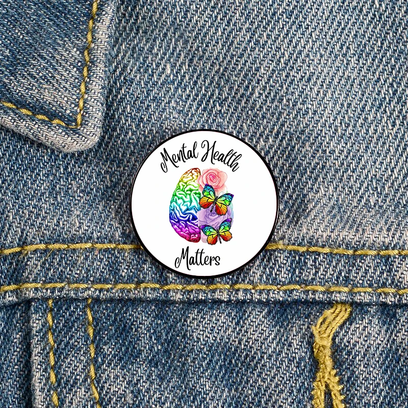 Heart pin for mental health issues Enameled metal badge Lapel pin Brooch Jacket Jeans Fashion jewellery accessories
Heart pin for mental health issues Enameled metal badge Lapel pin Brooch Jacket Jeans Fashion jewellery accessories