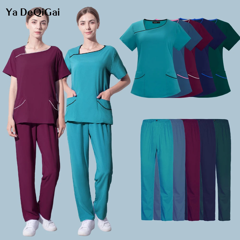 

Dental Clinic Lab Doctor Nurse Working Uniforms Medical Surgical Scrubs Uniforms Operating Room Pet Grooming Spa Working Clothes