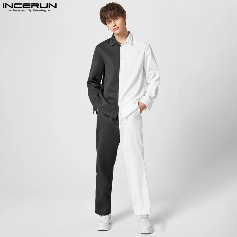 Fashion Men Sets Patchwork Streetwear Lapel Long Sleeve Button Shirt & Pants 2PCS Loose 2023 Men's Casual Suits S-5XL INCERUN
Fashion Men Sets Patchwork Streetwear Lapel Long Sleeve Button Shirt & Pants 2PCS Loose 2023 Men's Casual Suits S-5XL INCERUN