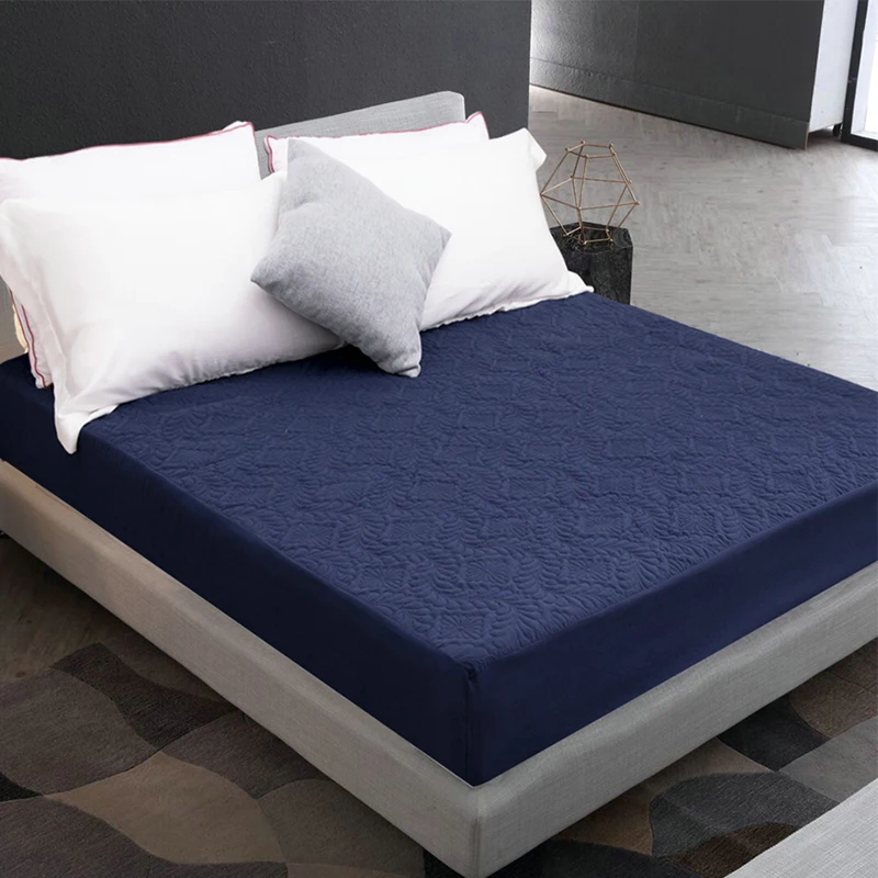 2021 New Solid Color Quilted Embossed Waterproof Mattress Protector Fitted Sheet Mattress Cover Thick Cover Soft Pad For Bedding
2021 New Solid Color Quilted Embossed Waterproof Mattress Protector Fitted Sheet Mattress Cover Thick Cover Soft Pad For Bedding