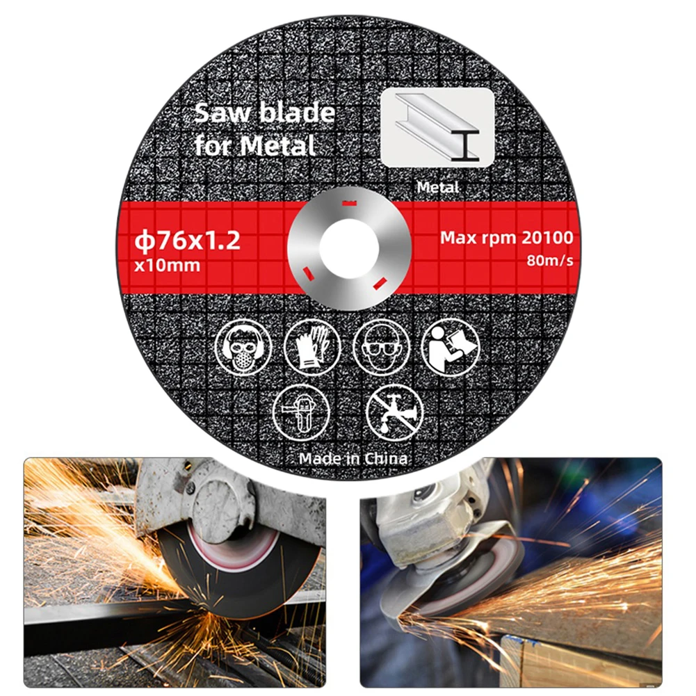 2PCS Cutting Disc 76mm Circular Resin Grinding Wheel Saw Blade For Angle Grinder Steel Processing Power Tool Accessories
2PCS Cutting Disc 76mm Circular Resin Grinding Wheel Saw Blade For Angle Grinder Steel Processing Power Tool Accessories